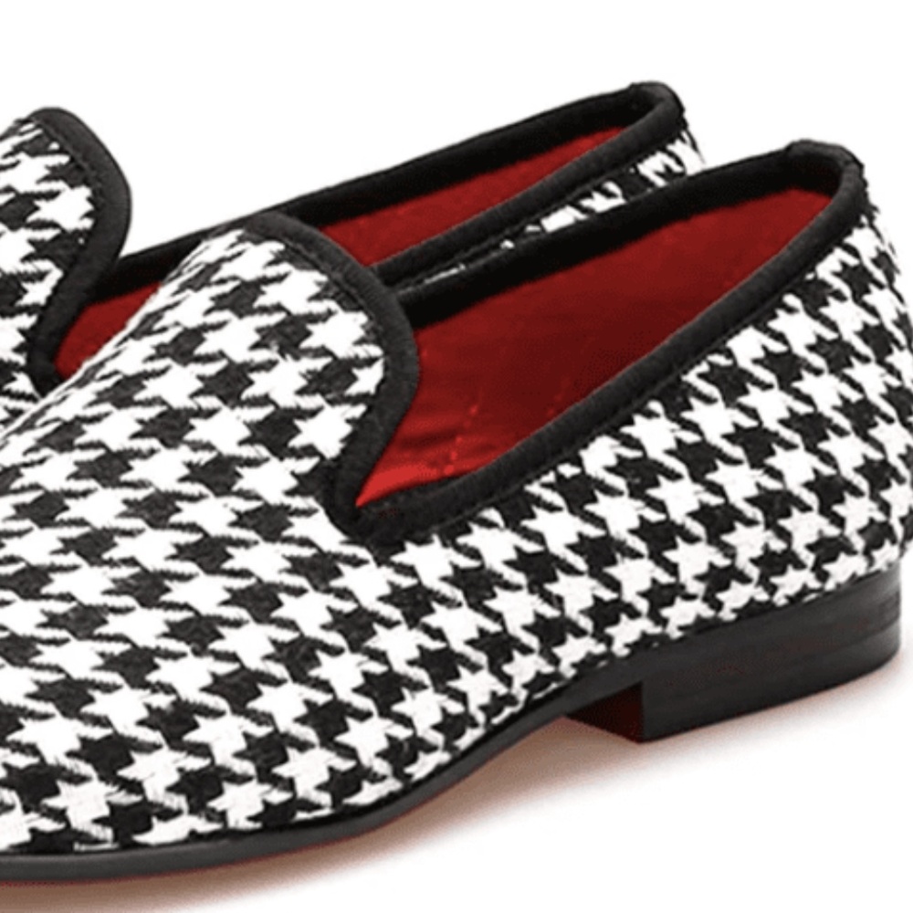 MorCouture Houndstooth Slip-on Shoes - Picture 3 of 3